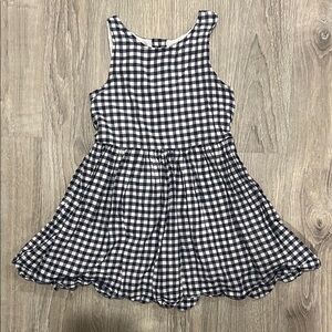Cat & Jack Navy and White Checkered Dress